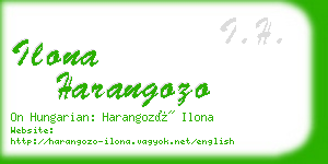 ilona harangozo business card
